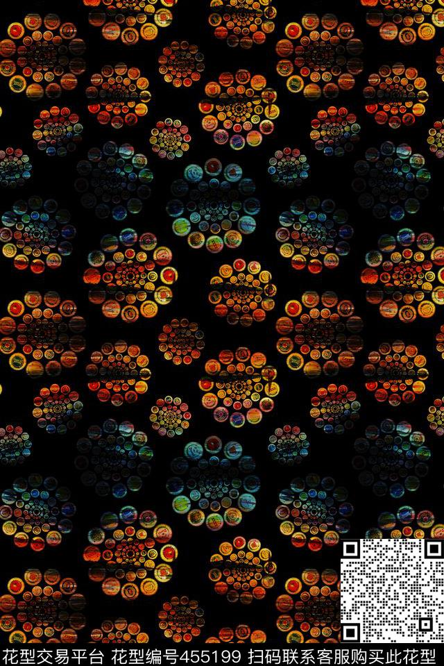 小清新啤酒瓶盖时尚数码印花华亿平台下载（图片编号: 455199） - 瓦栏（Walan）