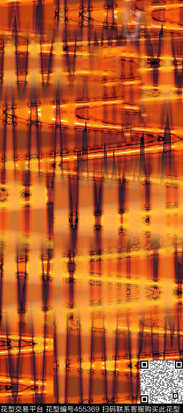 落日热带休闲波浪机理数码印花华亿平台下载（图片编号: 455369） - 瓦栏（Walan）