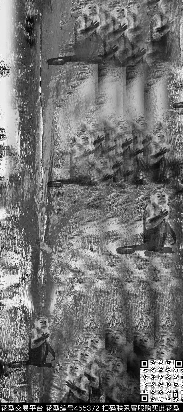 动物复古树数码印花华亿平台下载（图片编号: 455372） - 瓦栏（Walan）