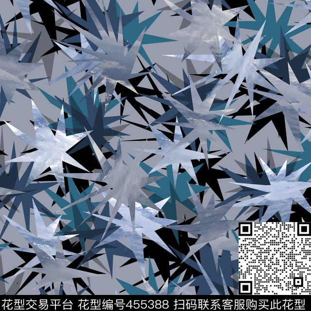 不规则潮流抽象数码印花华亿平台下载（图片编号: 455388） - 瓦栏（Walan）