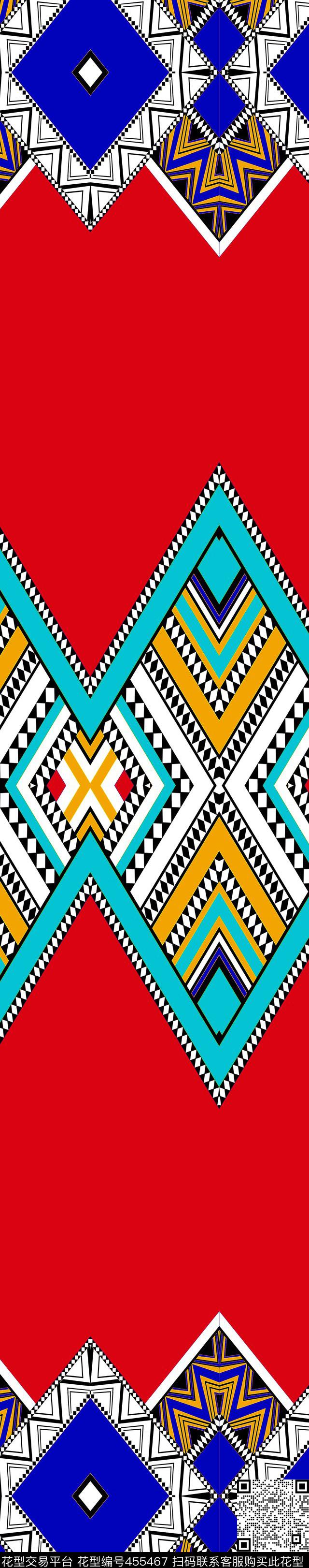 传统印花几何方形几何传统印花华亿平台下载（图片编号: 455467） - 瓦栏（Walan）