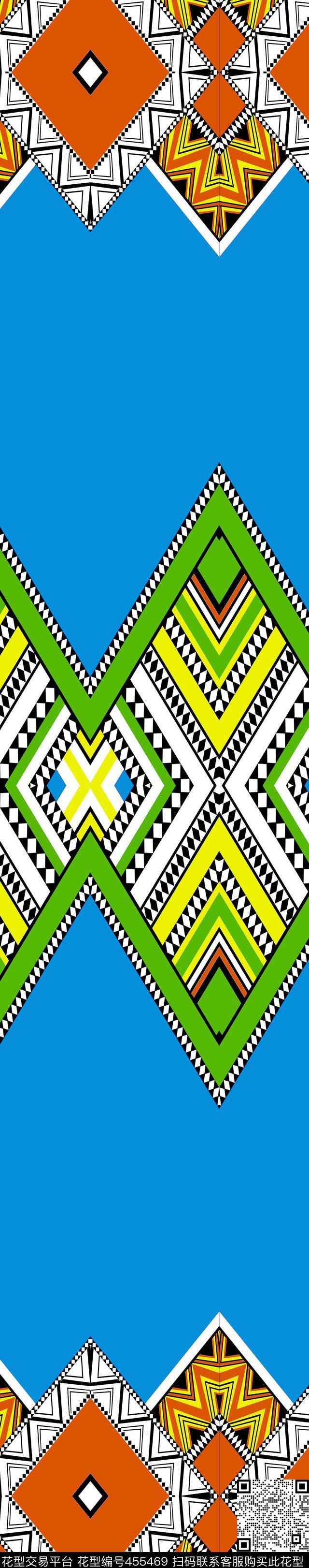 传统印花几何方形几何传统印花华亿平台下载（图片编号: 455469） - 瓦栏（Walan）