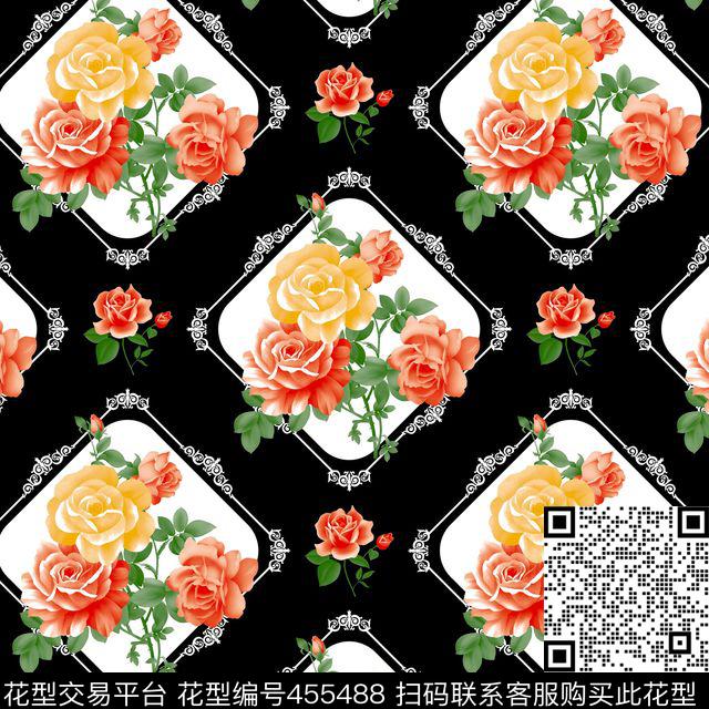 花数码印花华亿平台下载（图片编号: 455488） - 瓦栏（Walan）