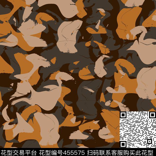 潮流复古迷彩传统印花华亿平台下载（图片编号: 455575） - 瓦栏（Walan）