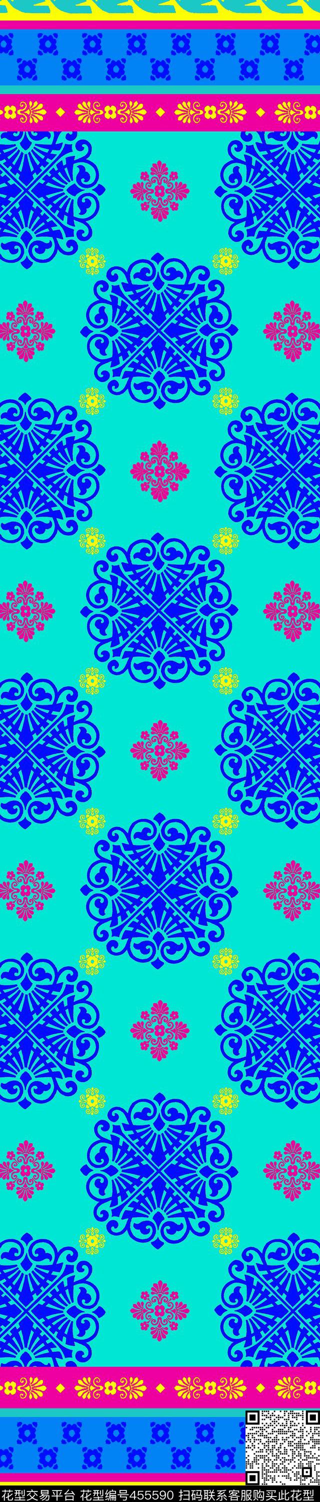 传统印花民族几何几何传统印花华亿平台下载（图片编号: 455590） - 瓦栏（Walan）