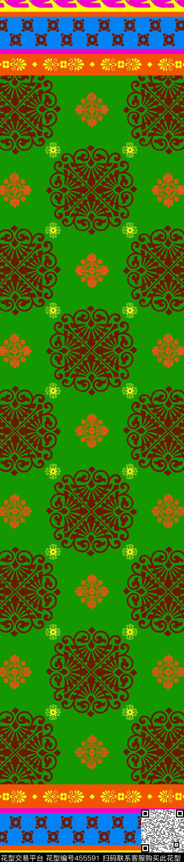 传统印花民族几何几何传统印花华亿平台下载（图片编号: 455591） - 瓦栏（Walan）