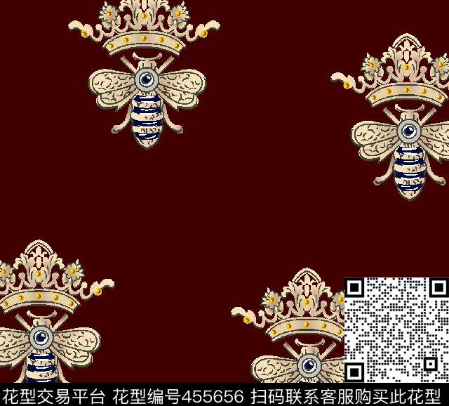 男装华亿平台复古皇室宫廷蝴蝶皇冠传统印花华亿平台下载（图片编号: 455656） - 瓦栏（Walan）
