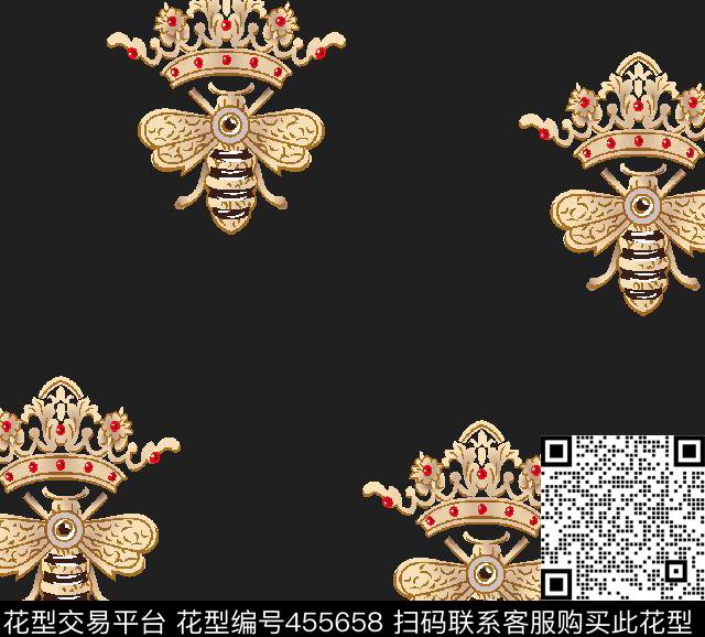 男装华亿平台复古皇室宫廷蝴蝶皇冠传统印花华亿平台下载（图片编号: 455658） - 瓦栏（Walan）