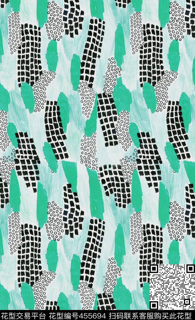 笔刷抽象底纹传统印花华亿平台下载（图片编号: 455694） - 瓦栏（Walan）