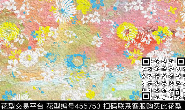 田园现代时尚数码印花华亿平台下载（图片编号: 455753） - 瓦栏（Walan）