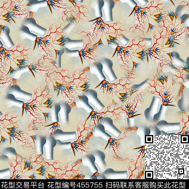 传统华亿平台年轻女性几何传统印花华亿平台下载（图片编号: 455755） - 瓦栏（Walan）