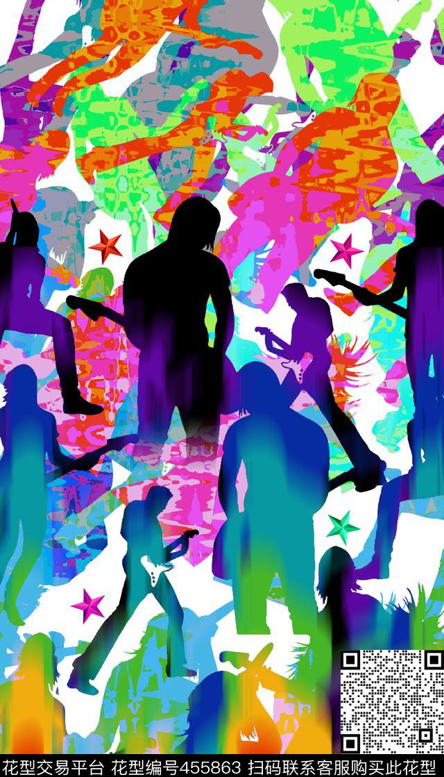 超音波潮流派对数码印花华亿平台下载（图片编号: 455863） - 瓦栏（Walan）