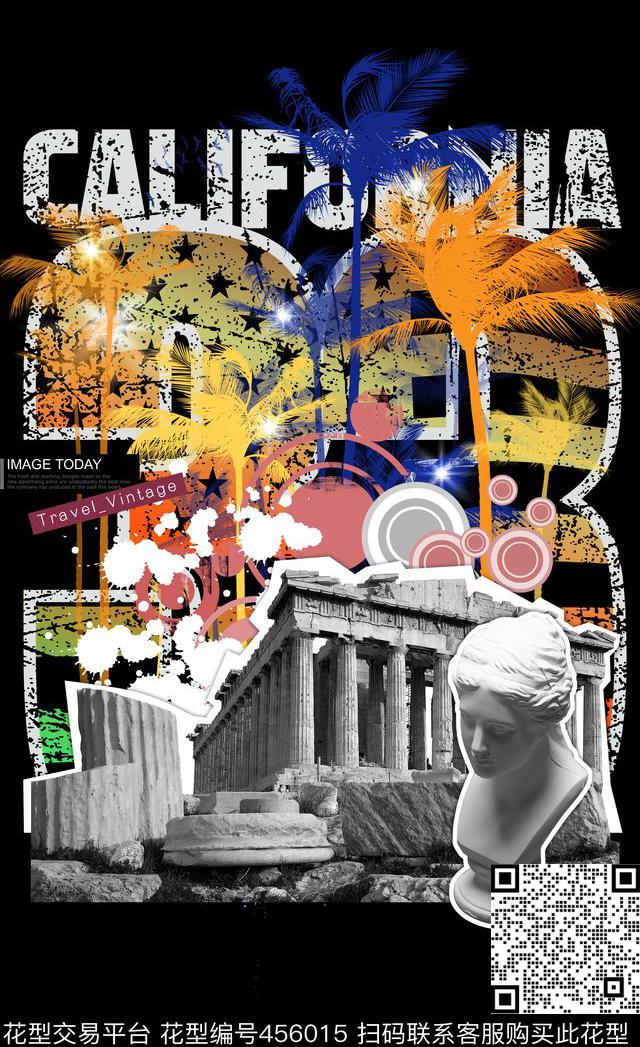 定位建筑男女装T恤数码印花华亿平台下载（图片编号: 456015） - 瓦栏（Walan）