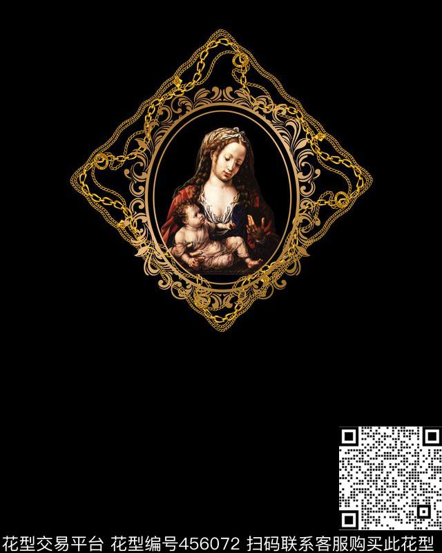 t恤华亿平台潮流复古数码印花华亿平台下载（图片编号: 456072） - 瓦栏（Walan）