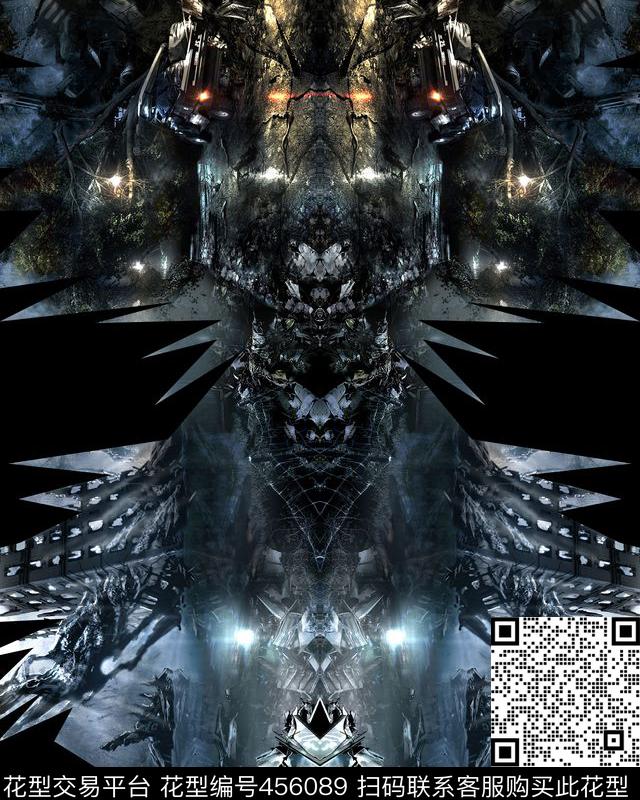 潮流复古男装华亿平台数码印花华亿平台下载（图片编号: 456089） - 瓦栏（Walan）