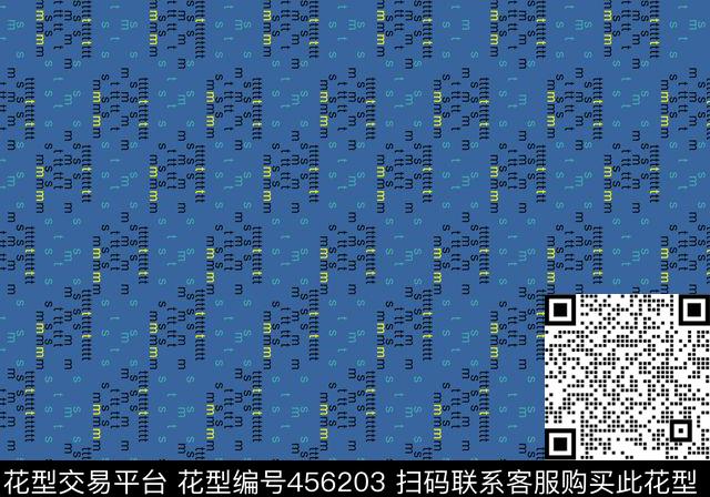 几何英文传统印花华亿平台下载（图片编号: 456203） - 瓦栏（Walan）