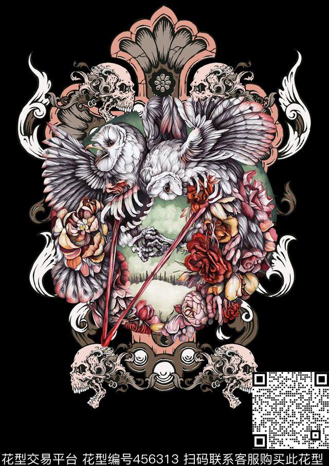 定位猫头鹰男装华亿平台数码印花华亿平台下载（图片编号: 456313） - 瓦栏（Walan）