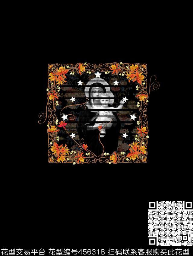 纪梵希欧美宗教数码印花华亿平台下载（图片编号: 456318） - 瓦栏（Walan）