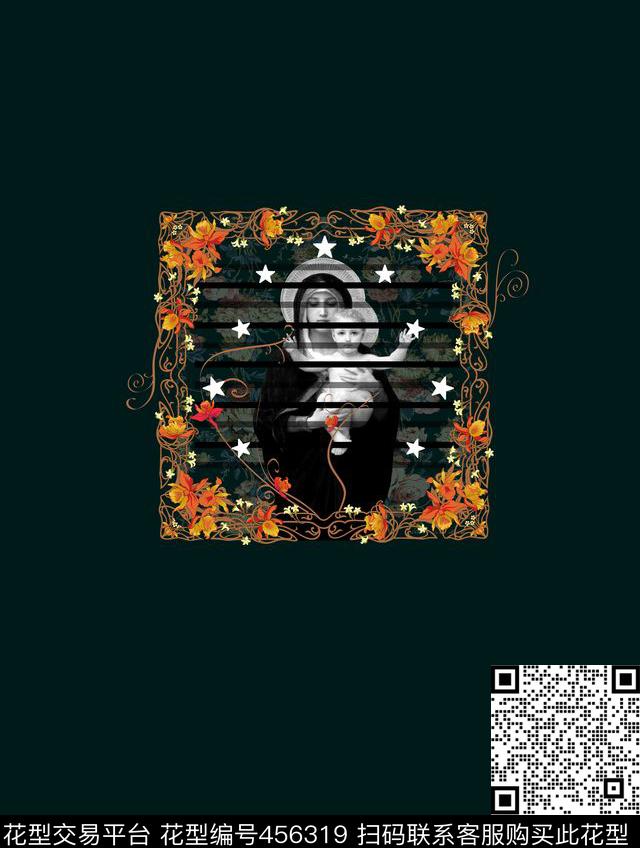 纪梵希欧美宗教数码印花华亿平台下载（图片编号: 456319） - 瓦栏（Walan）