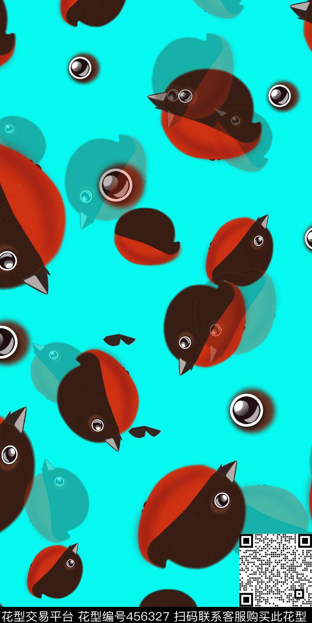 动物休闲愤怒小鸟数码印花华亿平台下载（图片编号: 456327） - 瓦栏（Walan）