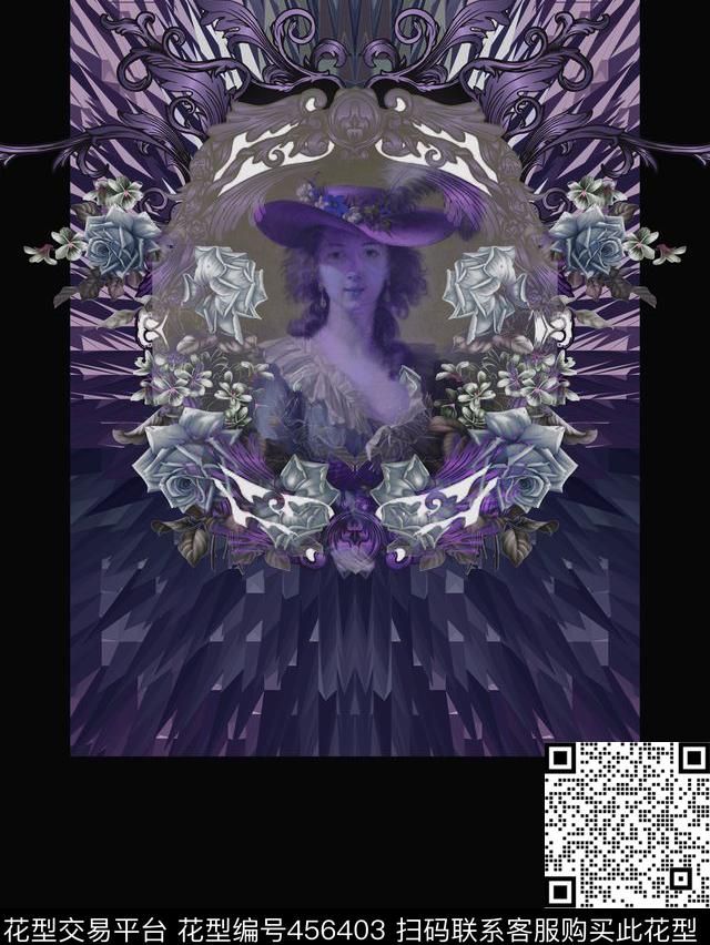 t恤华亿平台潮流复古数码印花华亿平台下载（图片编号: 456403） - 瓦栏（Walan）