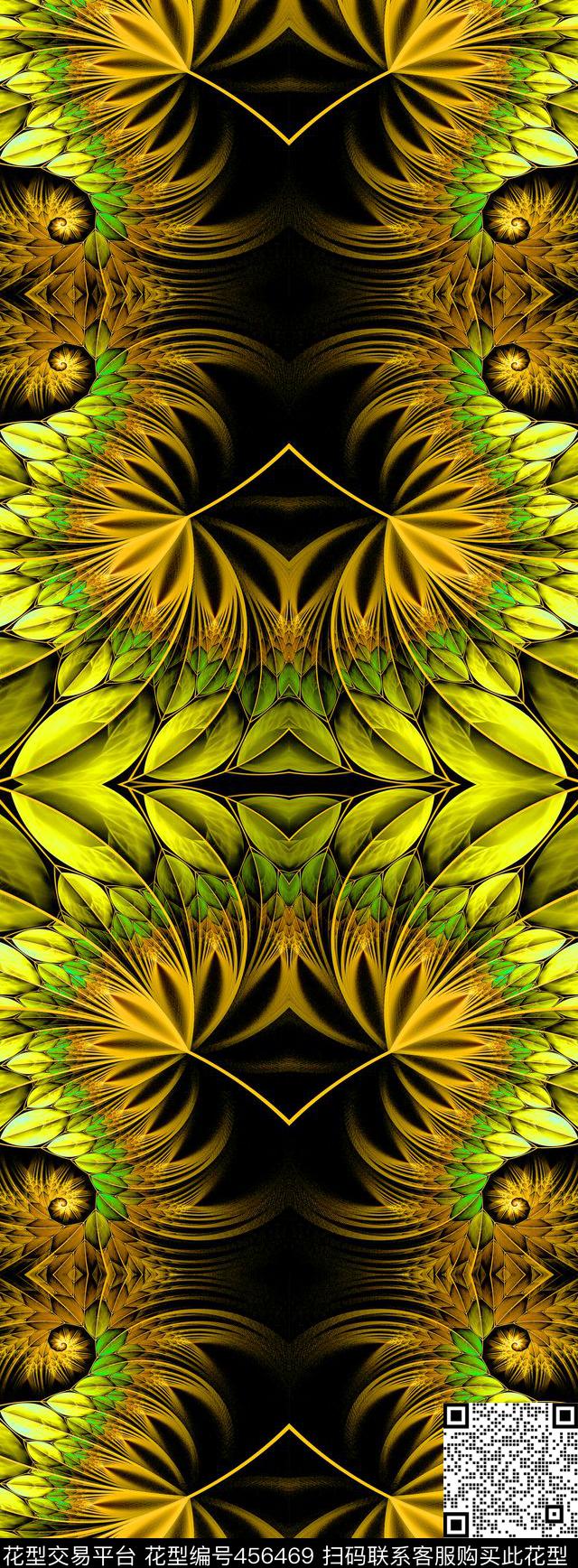 翅膀服装孔雀数码印花华亿平台下载（图片编号: 456469） - 瓦栏（Walan）