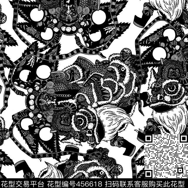 潮流复古中国风传统印花华亿平台下载（图片编号: 456618） - 瓦栏（Walan）