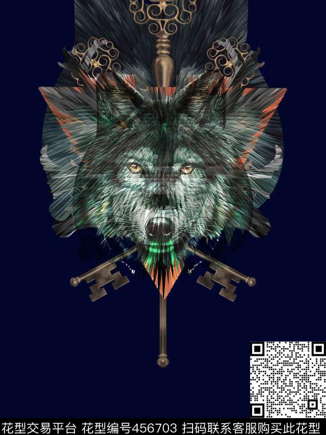 t恤华亿平台潮流动物数码印花华亿平台下载（图片编号: 456703） - 瓦栏（Walan）