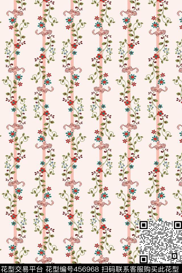 时尚藤条条纹传统印花华亿平台下载（图片编号: 456968） - 瓦栏（Walan）