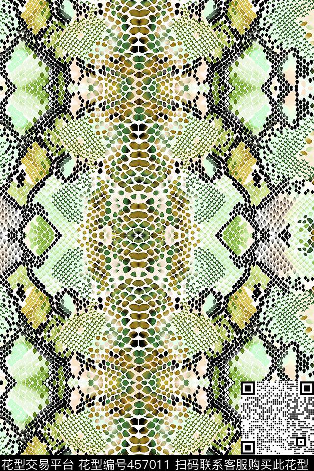 不规则多边形动物纹菱形数码印花华亿平台下载（图片编号: 457011） - 瓦栏（Walan）