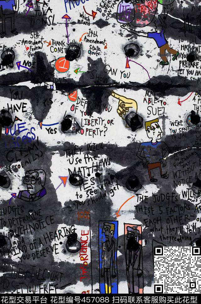 工业风混泥土肌理数码印花华亿平台下载（图片编号: 457088） - 瓦栏（Walan）