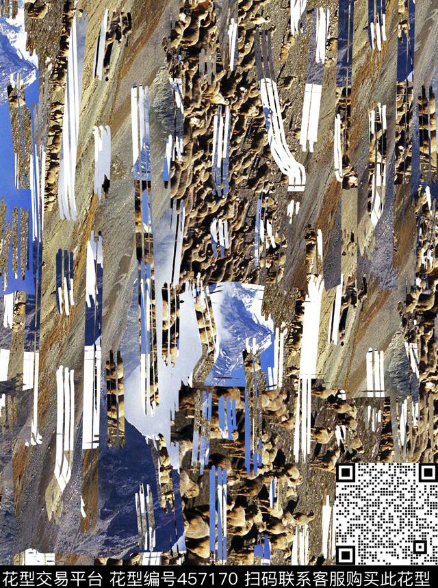 潮流城市复古数码印花华亿平台下载（图片编号: 457170） - 瓦栏（Walan）