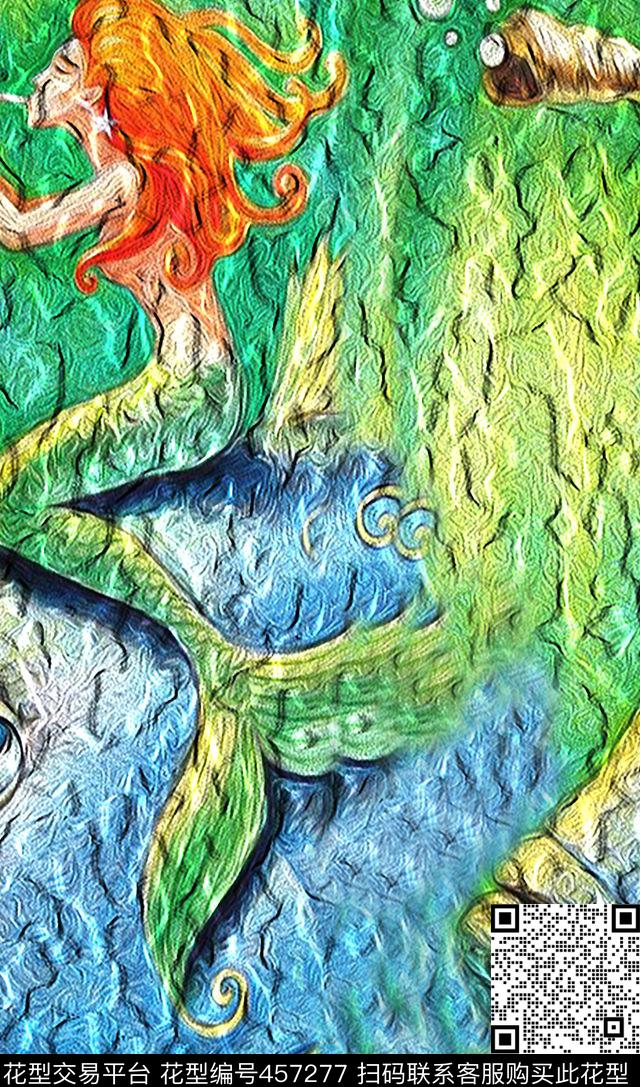 海洋美人自由数码印花华亿平台下载（图片编号: 457277） - 瓦栏（Walan）