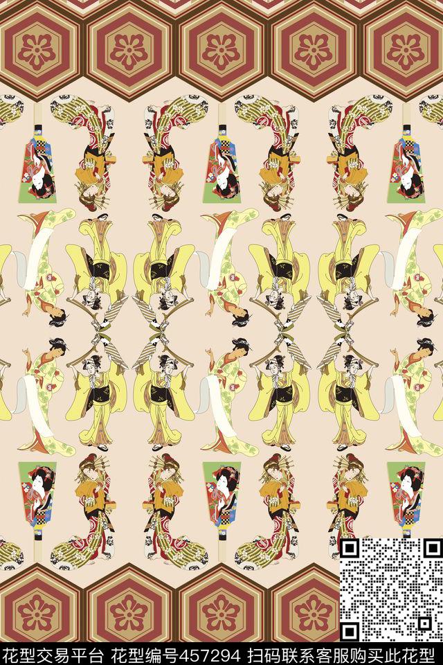 日本人物数码华亿平台数码印花华亿平台下载（图片编号: 457294） - 瓦栏（Walan）