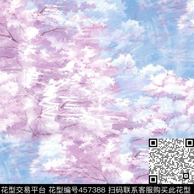 潮流复古梦幻背景数码印花华亿平台下载（图片编号: 457388） - 瓦栏（Walan）