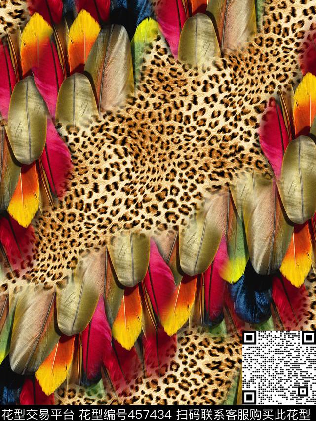 豹纹动物纹皮毛数码印花华亿平台下载（图片编号: 457434） - 瓦栏（Walan）