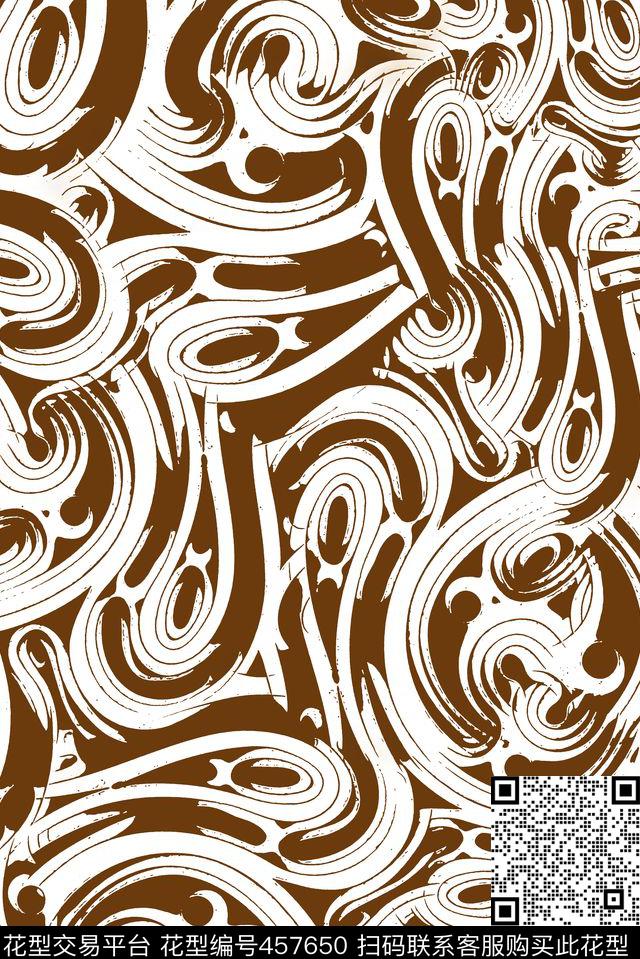 抽象纹理纹路传统印花华亿平台下载（图片编号: 457650） - 瓦栏（Walan）