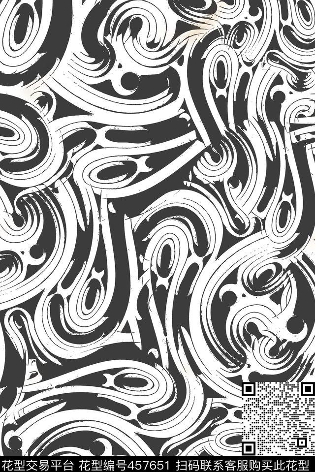 抽象纹路纹理数码印花华亿平台下载（图片编号: 457651） - 瓦栏（Walan）