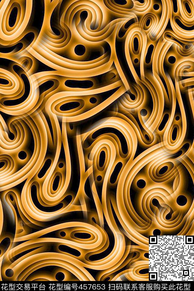 抽象纹路纹理数码印花华亿平台下载（图片编号: 457653） - 瓦栏（Walan）