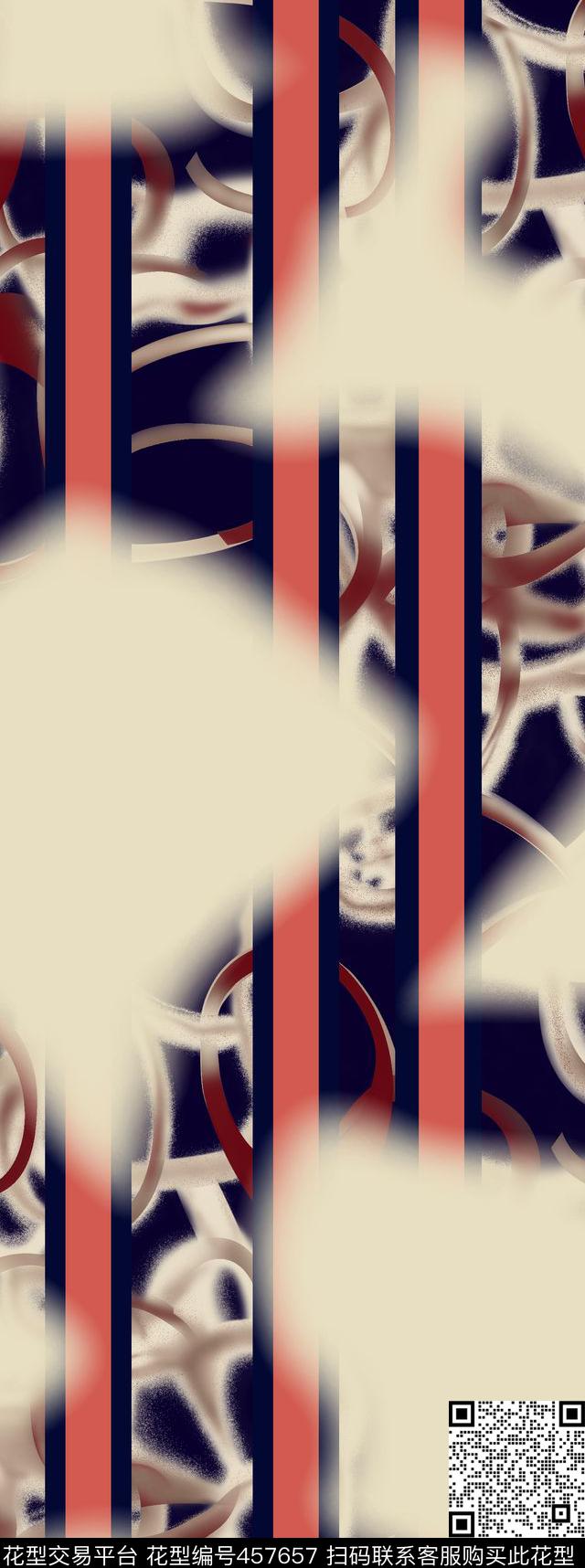 抽象几何条纹传统印花华亿平台下载（图片编号: 457657） - 瓦栏（Walan）