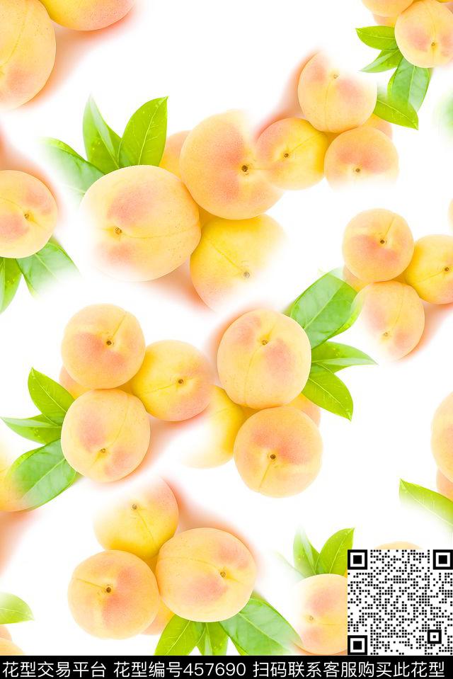 水果蜜桃休闲数码印花华亿平台下载（图片编号: 457690） - 瓦栏（Walan）