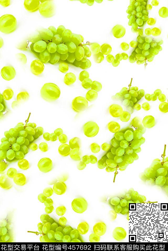 葡萄水果休闲数码印花华亿平台下载（图片编号: 457692） - 瓦栏（Walan）
