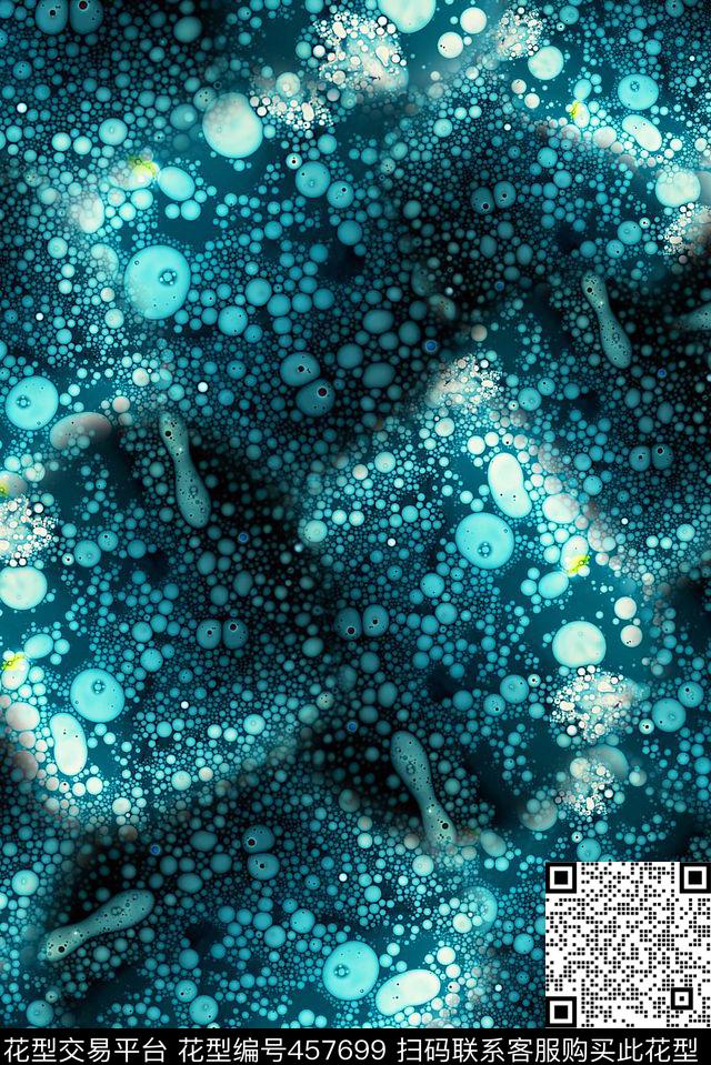 抽象波点密集数码印花华亿平台下载（图片编号: 457699） - 瓦栏（Walan）