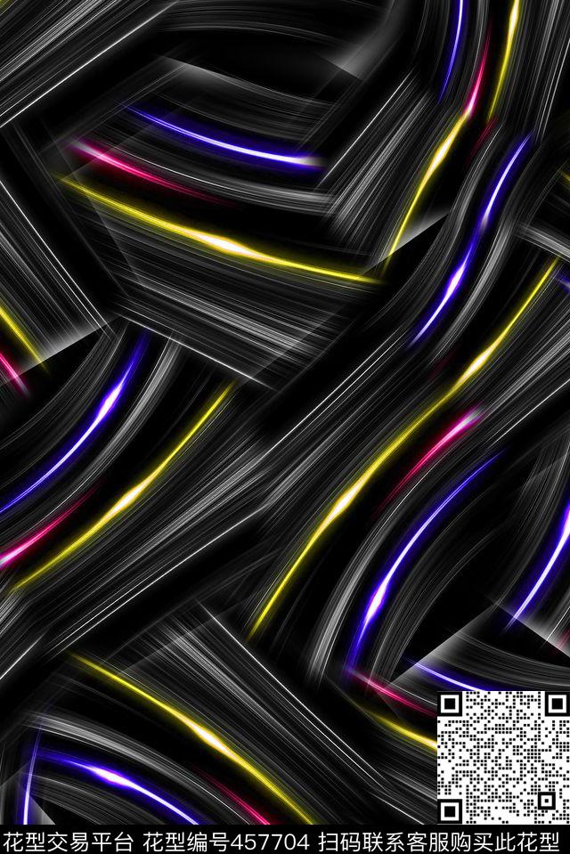 抽象纹理光线数码印花华亿平台下载（图片编号: 457704） - 瓦栏（Walan）