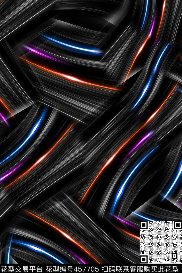 抽象纹理光线数码印花华亿平台下载（图片编号: 457705） - 瓦栏（Walan）