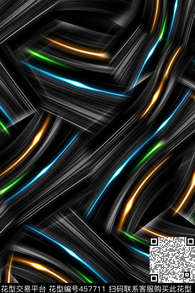 抽象纹理光线数码印花华亿平台下载（图片编号: 457711） - 瓦栏（Walan）