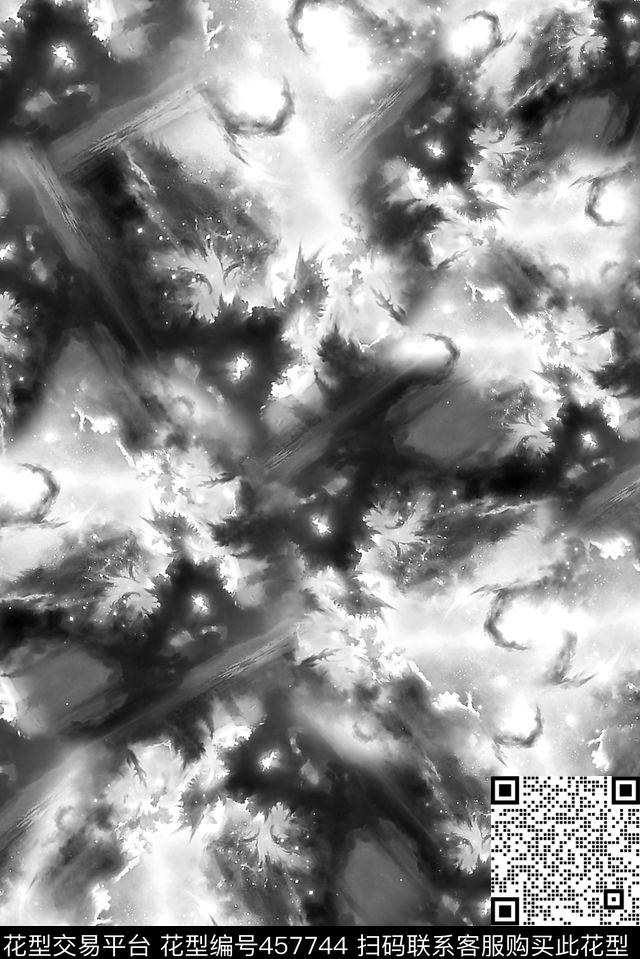 抽象尘埃爆炸数码印花华亿平台下载（图片编号: 457744） - 瓦栏（Walan）