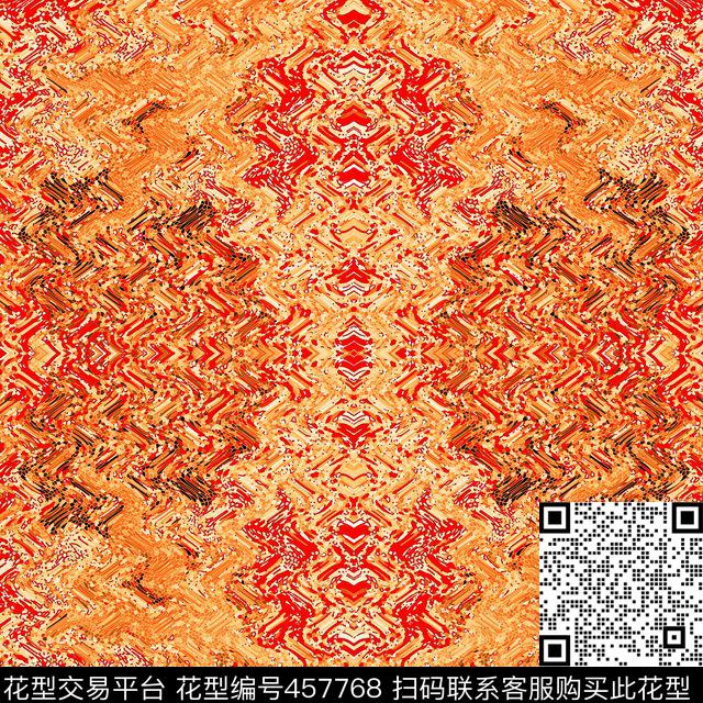 波浪波纹潮流数码印花华亿平台下载（图片编号: 457768） - 瓦栏（Walan）