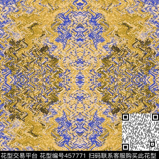 海洋抽象波纹数码印花华亿平台下载（图片编号: 457771） - 瓦栏（Walan）