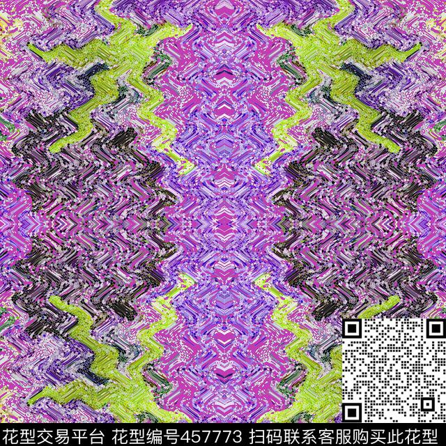 海洋抽象波纹数码印花华亿平台下载（图片编号: 457773） - 瓦栏（Walan）